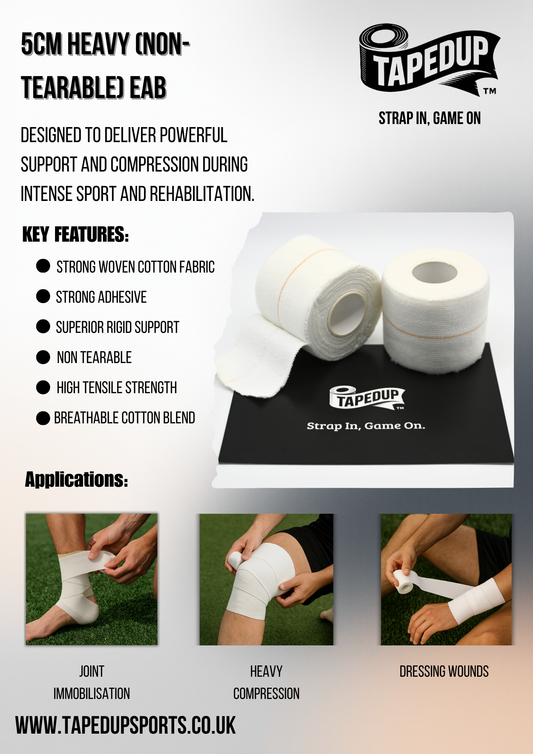 5cm - Heavy Elastic Adhesive Bandage (EAB) (10 pack)