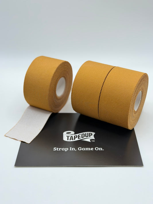 3.8cm Tan Zinc Oxide (Rigid) Tape (3 Pack)