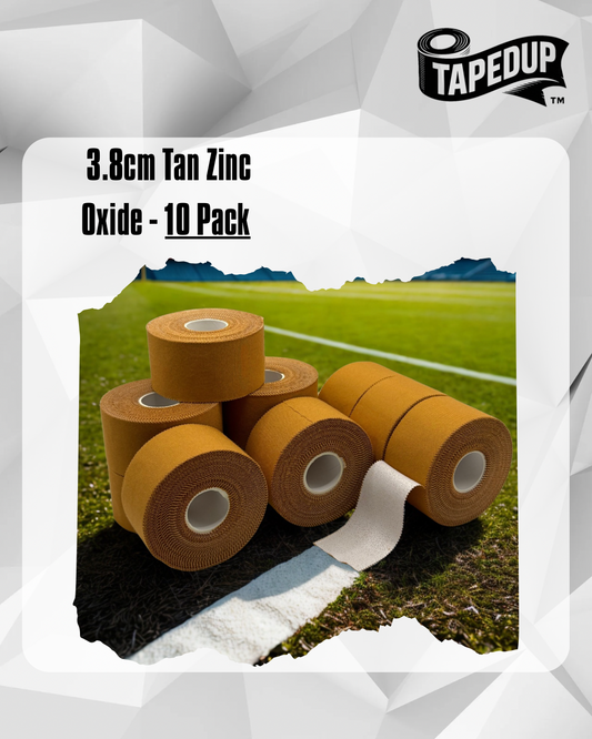 (Copy) 3.8cm Tan Zinc Oxide (Rigid) Tape (10 Pack)