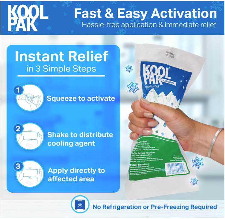 Koolpak Original Instant Ice Packs - 12 x 29cm